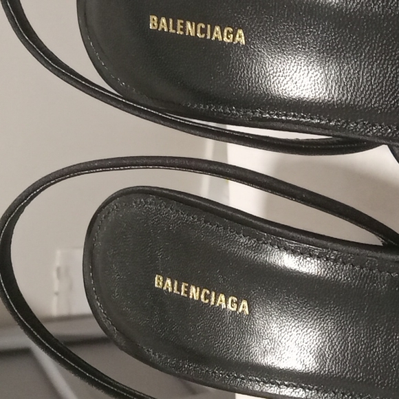 Balenciaga Heels Scarpa S.Cuoio Satin Size 37 C BRAND NEW NEVER WORN - Picture 4 of 7